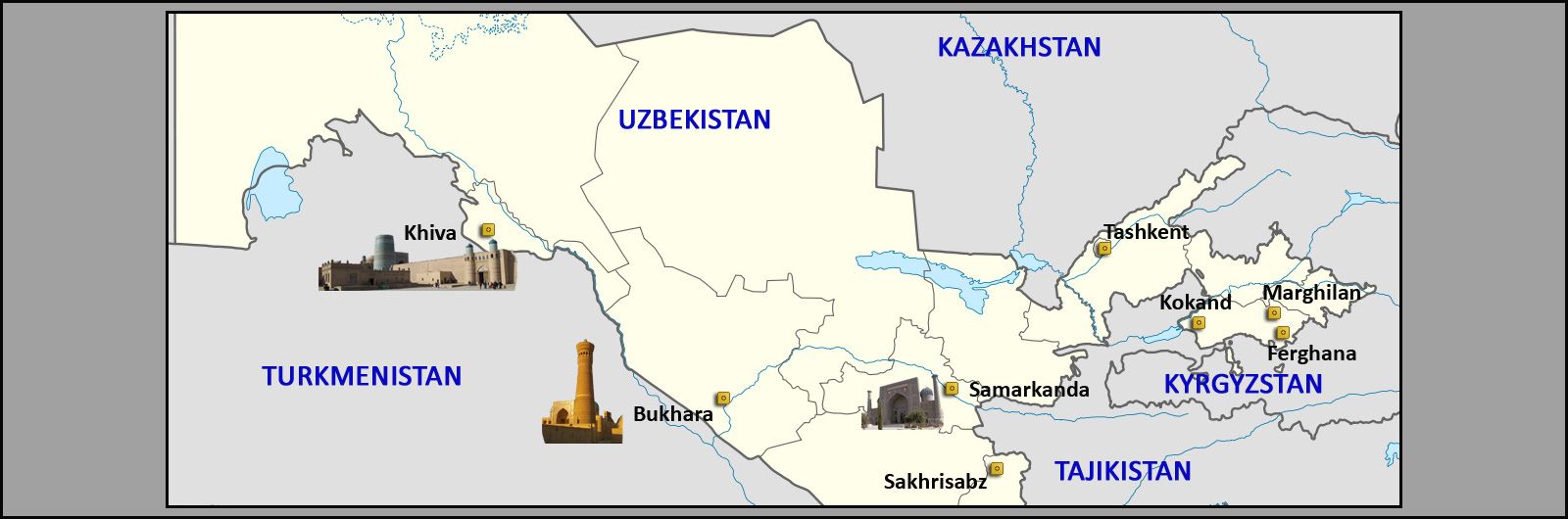 03 Ruta de la Seda: Ciudades y Lugares. Uzbekistn