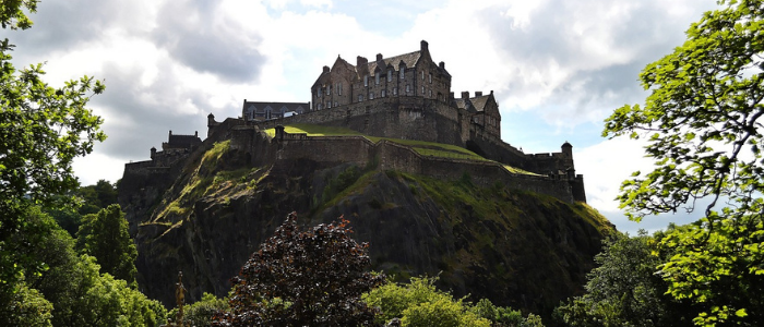 Castillo de Edimburgo en Escocia