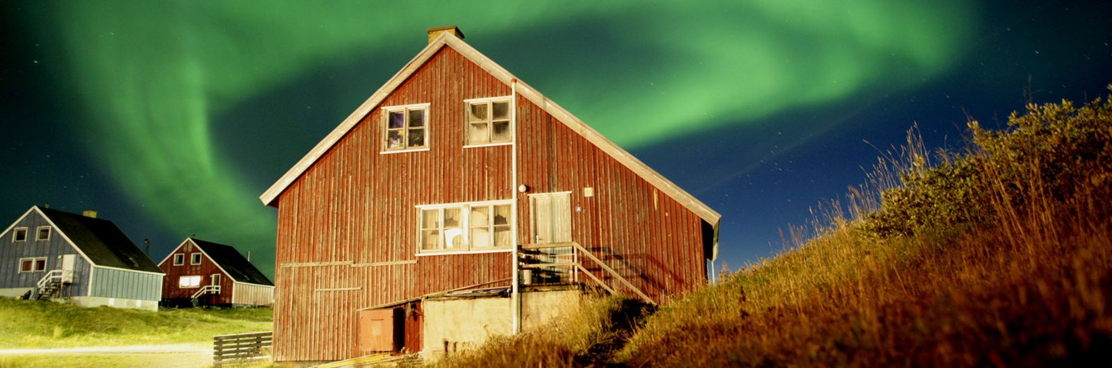 aurora boreal en groenlandia