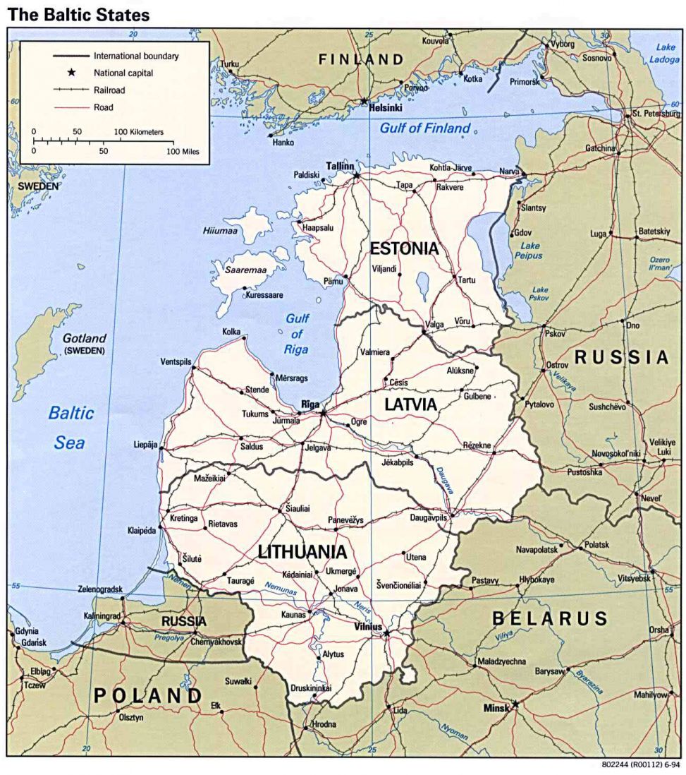 Mapa del viaje Capitales Bálticas. Estonia - Lituania - Letonia
