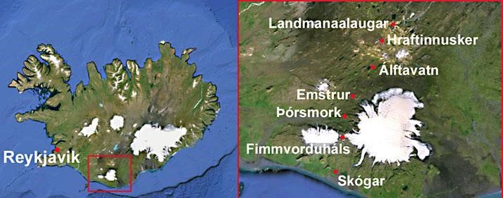 Mapa del viaje Trekking Landmannalaugar