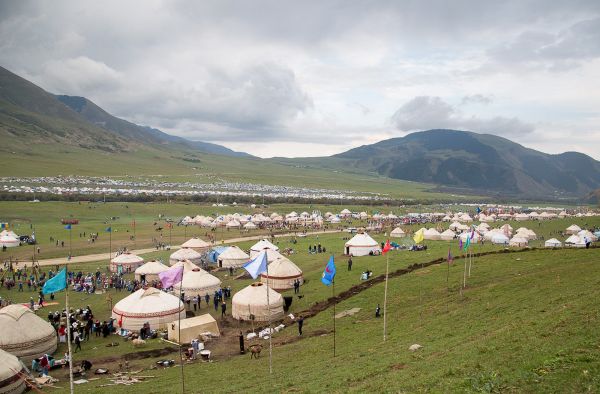 campamento yurtas olimpiadas nómadas
